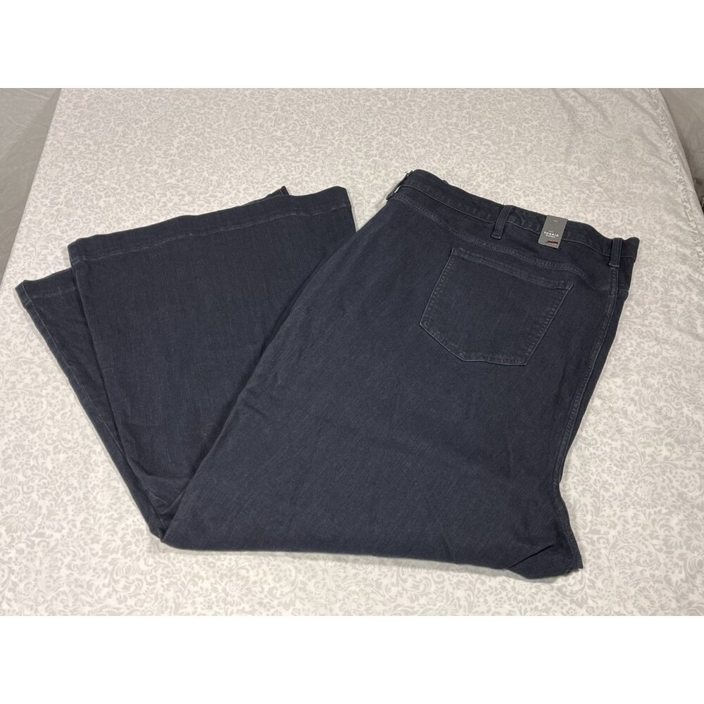 Torrid Jeans Womens 30S Dark Wash Wide Leg Flare Stretch NWT - Picture 1 of 13